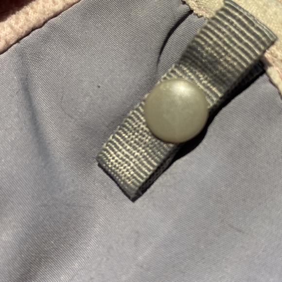 The North Face Sherpa full zip jacket, pink/gray SZ Small, 3 zip pockets - Picture 10 of 12